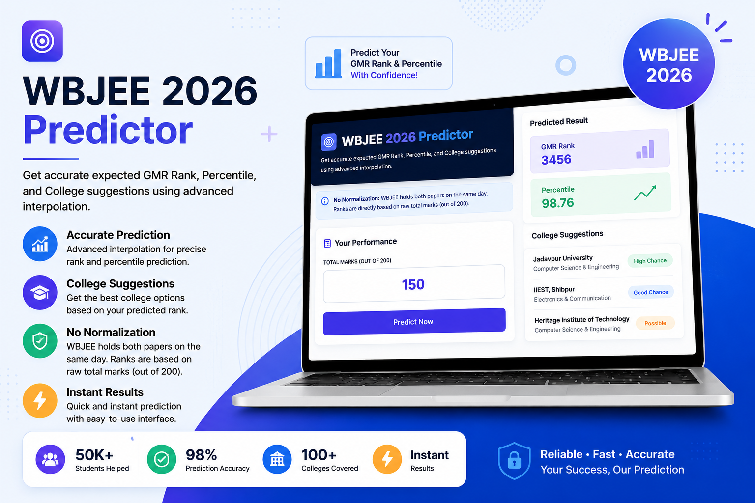 WBJEE Percentile Predictor 2026 and Rank Analysis Tools