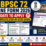BPSC 72 Online Form 2026