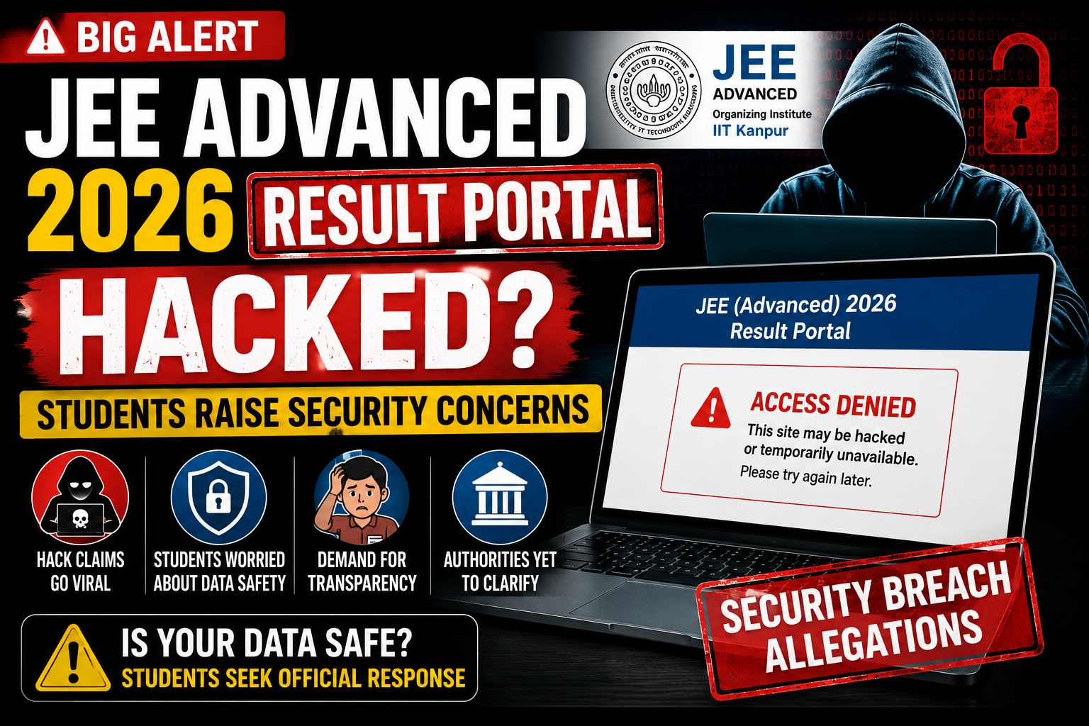 JEE Advanced 2026 Result Portal Hacked