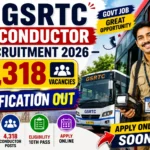 GSRTC Conductor Recruitment 2026: 4,318 Vacancies Notification Out