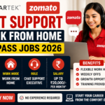 Startek Zomato Chat Support Work From Home: 12th Pass Jobs 2026