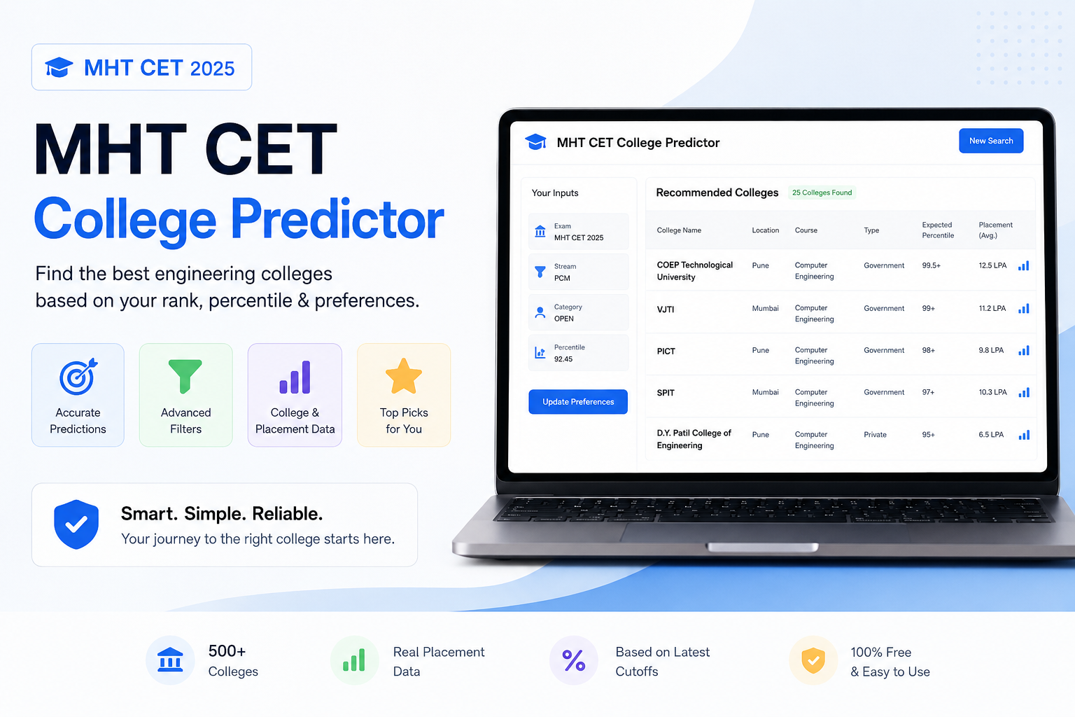 MHT CET College List Generator: Get Your Free List in Seconds